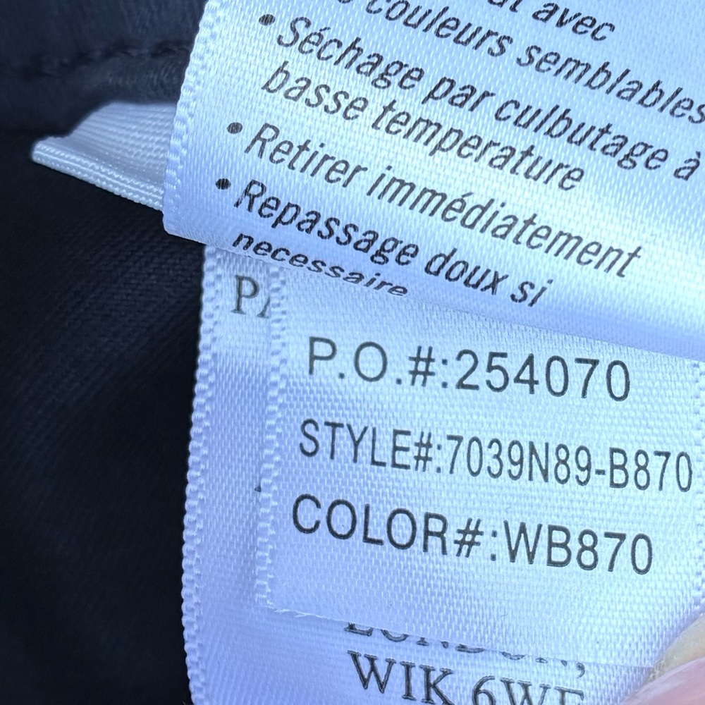 Paige NWT Sasha Twill High Rise Wide Leg Navy Blue Pants Sz 27 - Picture 9 of 11